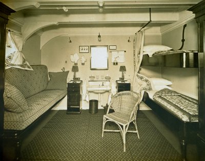 Cabin aboard the RMS Samaria by English Photographer